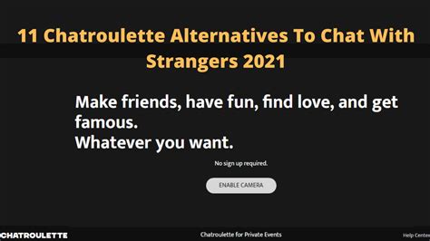 11 Chatroulette Alternatives To Chat With Strangers 2023.